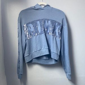 Blue cropped sweater